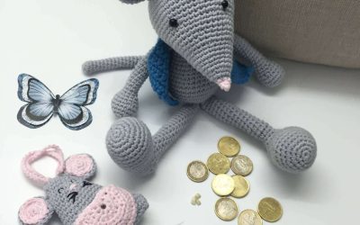 Perez Mouse DIY pattern  Amigurumi  crochet free.