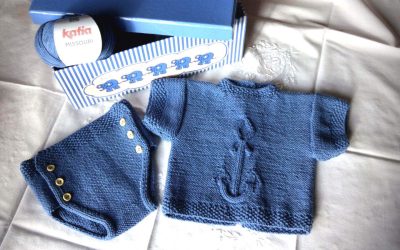 Conjunto de jersey y cubrepañal Ancla