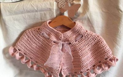 Chal de crochet para niña paso a paso.