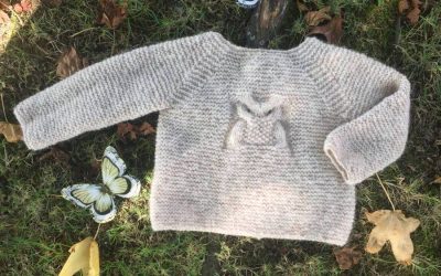 Patrón Jersey Búho con aguja circular