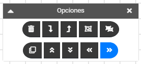 Pestaña de opciones